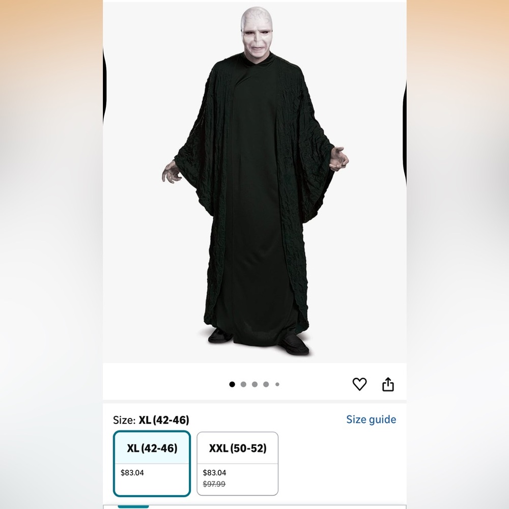 Voldemort Deluxe Adult Costume - Picture 2 of 10